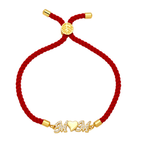 2024 Tùy Chỉnh Vàng-Mạ Christian Chữ Thập Vòng Đeo Tay Quyến Rũ Người Đàn Ông Phụ Nữ Druzy Chủ Đề Màu Đỏ Vòng Đeo Màu Đen Kim Cương Chính Đá May Mắn Đồ Trang Sức - Product Image 6