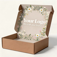 Caja de Embalaje de Papel Plana con Logotipo Personalizado, Cartón Corrugado, Caja de Cartón Troquelada, Plegable, Kraft, para Envíos