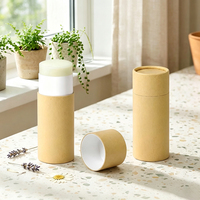 Tubes en carton kraft rechargeables pour déodorant, contenants vides pour parfum solide DIY, baume à lèvres, hydratant, stick corporel