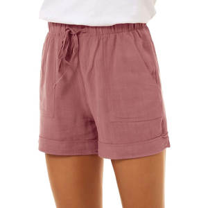 Shorts Casuales de Verano para Mujer, Cintura Alta, Venta al Por Mayor, Shorts Casuales para Mujer Baratos, Hechos a Medida, Shorts Ligeros para Mujer - Product Image 2