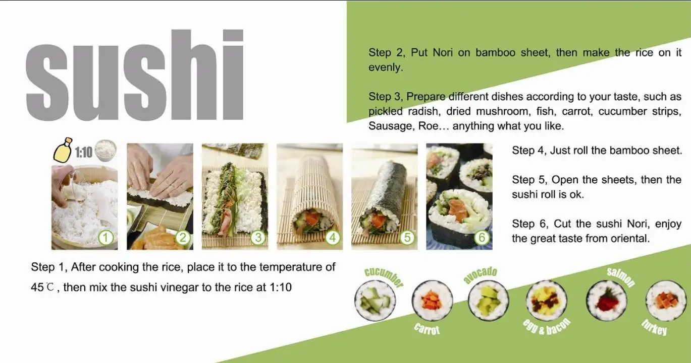 4 person serving DIY Sushi making kit