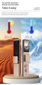 Mais Novo Sistema de Entrada Sem Chave com Reconhecimento Facial Digital à Prova d'Água Tuya WiFi App, Impressão Digital Biométrica e Código Inteligente - Product Image 4