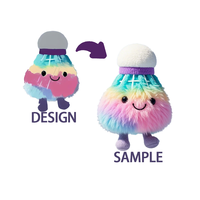 Peluche personnalisée OEM/ODM unisexe en forme de dessin animé avec rembourrage en coton PP, certifiée EN71/GRS/CPC, 11-30 cm, pour les 14 ans et plus, cadeau