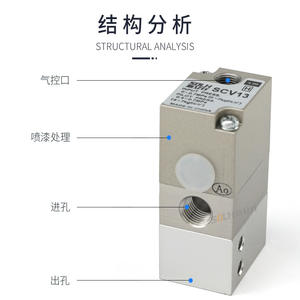 Vannes de pulvérisation pneumatiques SCV12-00 et SCV13-00, vanne de commande pour une application efficace de l'aérographe, versions SCV12-02 et SCV13-02 disponibles - Product Image 2