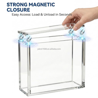 Boîte de présentation en acrylique magnétique anti-UV pour Lorcana Booster Box, boîte de rangement protectrice transparente pour cartes TCG