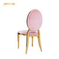 Chaises et tables de fête, chaise d'événement pour salle à manger, siège de mariage rose poudré moderne