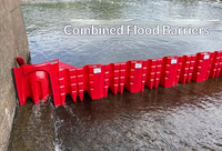 Barrera Impermeable Contra Inundaciones para Garajes Subterráneos y Almacenes, Precio Bajo, Móvil, Desmontable, en Forma de L, Control de Inundaciones, Retén de Agua