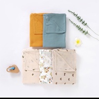 Couverture d'emmaillotage pour bébé en mousseline de coton pur double couche, style européen et américain, à motif floral, pour toutes les saisons, idéale pour la sieste des nourrissons