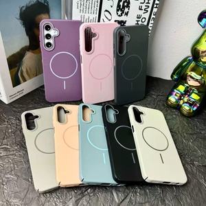 เคสโทรศัพท์แม่เหล็กสำหรับ <span class=keywords><strong>Samsung</strong></span> Galaxy S25, เคสโทรศัพท์มี S24มาก A34 A56 A36 A16 A06บวกป้องกันลายนิ้วมือแบบไร้สายเคส PC - Product Image 2