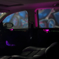 Kit d'éclairage d'ambiance TMPRO pour VW Golf 6 2010-2013 RHD, lampe LED 64 couleurs, pièces de décoration intérieure pour tableau de bord et portières