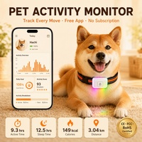 Collier de localisation GPS 4G LTE étanche IP67 G63 avec écran LED pour chien et chat, idéal pour la randonnée en extérieur et le suivi anti-perte en temps réel