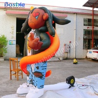 Poupée gonflable de dessin animé pour la publicité, gonflable d'extérieur