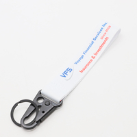 Cadeaux d'entreprise personnalisés, logo imprimé sur mesure, cordon court pour poignet avec crochet en forme d'aigle, porte-clés personnalisé
