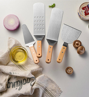 Ensemble d'outils de barbecue en acier inoxydable pour le voyage, le camping en plein air, la cuisine, la cuisson, la friture, la spatule à steak, emballage inclus