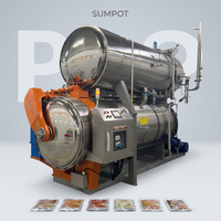 SUMPOT Autoclave à immersion à haute température à porte à ciseaux automatique pour repas prêts à consommer ou sachets souples à cuisiner