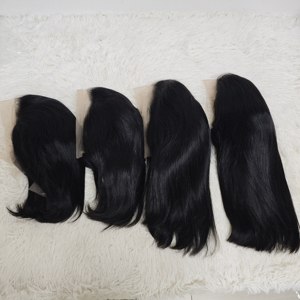 $17 Upgrade 10inch-16inch Promotion 13x4 Lace Frontal Straight <b>Bob</b> <b>Wigs</b>, Better Lace Frontal Good Quality 100% Human Hair <b>Wigs</b> - Product Image 1