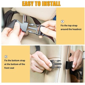 Sac de rangement pour siège de voiture de grande capacité Organisateur multifonctionnel de siège arrière de voiture Sac suspendu Sac de rangement pour siège arrière de voiture - Product Image 4