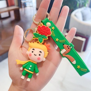 Llaveros de silicona al por mayor, creativos, 3D, de dibujos animados Kawaii, de goma, con diseño del Pequeño Príncipe, bonitos, para coche, mochila o como colgante. - Product Image 3
