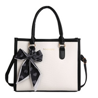 Nouveau Sac à Bandoulière Femme 2026 Tendance à Motif Serpent, Grande Capacité, en Cuir PU, avec Nœud, Sac Croisé Polyvalent