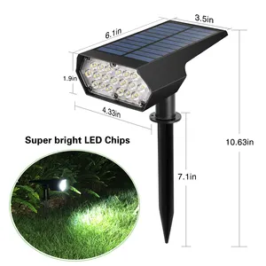 New Outdoor LED Deck Light Waterproof Solar Landscape Garden Lights For Walls Backyard Porch Swimming Pool