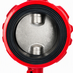 Disque en fonte ductile CF8 à levier, à surface dentelée, avec siège en EPDM pour conduite de distribution d'eau incendie - Product Image 1