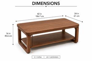 Table basse pliable en bois massif faite à la main, design moderne, personnalisable, pour hôtel, chambre à coucher, usage domestique, meubles artisanaux - Product Image 2