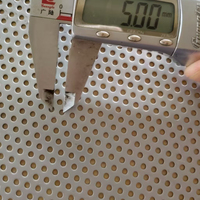 Panneau perforé à trous ronds en tôle perforée en acier inoxydable 316