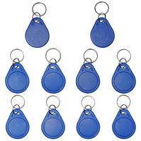 Prix pas cher 125KHz 13.56MHz proximité TK4100 EM4200 EM4305 T5577 RFID porte-clés porte-clés anneau réinscriptible RFID porte-clés étiquette