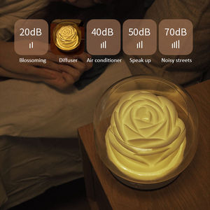 Diffuseur d'huile essentielle de fleur de Rose Portable créatif 400ml <span class=keywords><strong>2</strong></span> en 1, brume fraîche, diffuseurs d'arôme électriques à ultrasons - Product Image 3