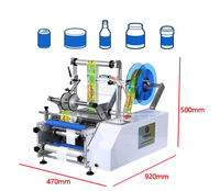 Machine d'étiquetage semi-automatique FK603, machine d'étiquetage à colle humide pour bouteille en verre / bouteille en plastique / machine d'étiquetage