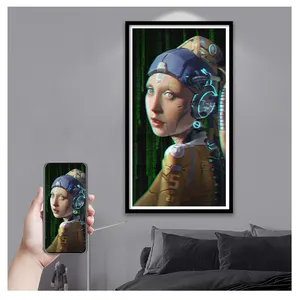 Bingkai foto digital besar 21.5 "22 inci Harga layar LCD untuk menerbitkan iklan bingkai foto digital baru video