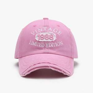 Gorras de Béisbol de Algodón Lavado con Bordado 3D al por Mayor, Casuales de Verano para Exteriores, con Logotipo de Imagen Personalizada - Product Image 1