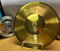 Disques vinyles personnalisés argentés de 7, 10 et 12 pouces pour la réplication et l'impression de disques, argent doré