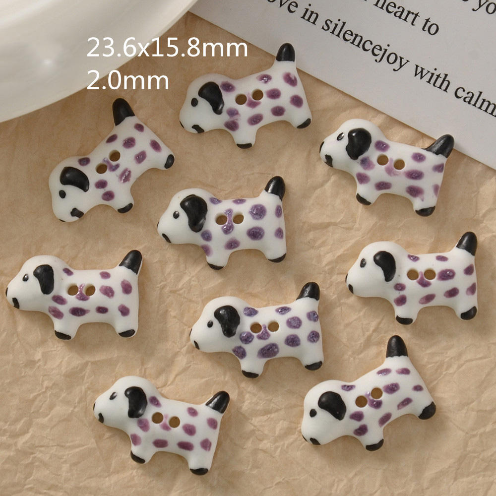 Chiot tacheté-violet