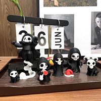 Figurine de Grim Reaper mignonne, imprimée en 3D, ornement de bureau gothique, décoration d'Halloween, cadeau de collection