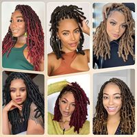 Extensions de cheveux synthétiques en gros - Locs papillon doux, dreadlocks au crochet, extensions de tresses avec boucles souples