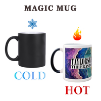 Mug Magique à Sublimation 11oz, Tasse à Café Thermosensible à Changement de Couleur, Personnalisable avec Logo Imprimé, Vente en Gros, Article Cadeau DIY Vierge
