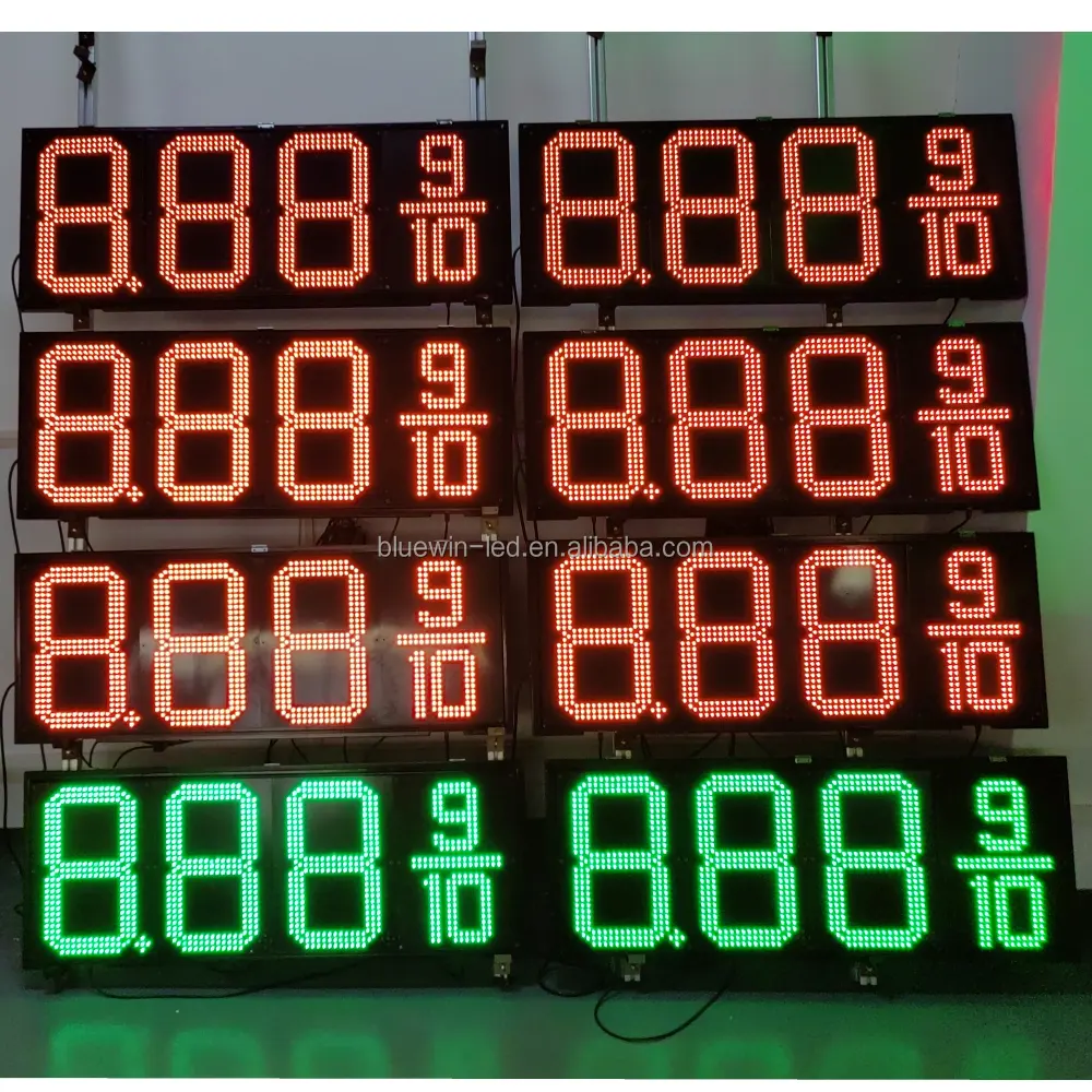 hd outdoor full color led display panel screen use gas station