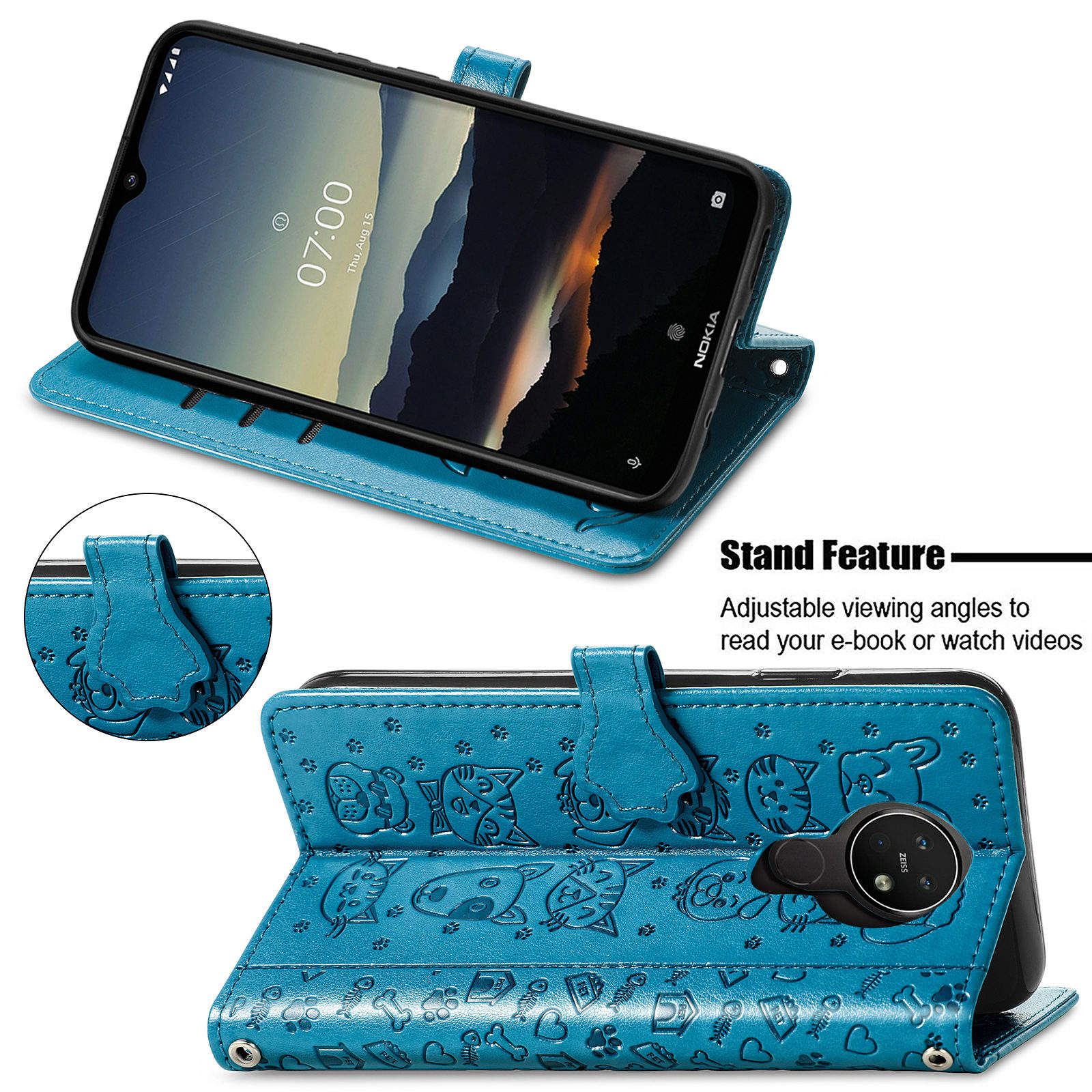 Casing Aksesori Ponsel Nokia Casing Penutup Belakang Ponsel, Casing  Kucing dan Anjing Imut Timbul, Aksesori Ponsel
