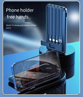 Ensemble cadeau d'entreprise de luxe avec logo personnalisé, comprenant une gourde isotherme 3-en-1, un masseur cervical, une batterie externe 10000 mAh, un support de téléphone, CE