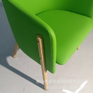 Silla de Negociación de Tela Verde, Silla Individual para Sala de Espera de Oficina - Product Image 2