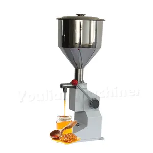 A03 Manual Water Juice Bottling Machine Liquid and paste Flavored Drinks Small Plastic Bottle Filling Machine