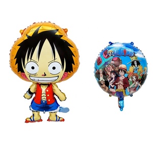 Dessin animé Luffy en forme de <span class=keywords><strong>film</strong></span> d'aluminium jouet ballon une pièce Anime enfants anniversaire thème fête décoration articles - Product Image 4