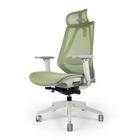 Chaise de bureau ergonomique moderne en maille avec soutien lombaire réglable, multifonction, inclinable et pivotante pour usage au bureau ou à l'hôtel