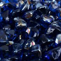 Perles de verre de haute qualité bleu aqua effet diamant pour foyer, jardin, salon, salle à manger, décoration extérieure et cuisson en plein air