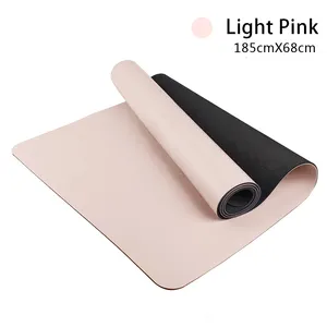 Mat Fitness Factory Top Sale Fitness OEM Custom Printed Personalnized Design Heated Anti Slip Polyurethane Natural PU Rubber Yoga Mat