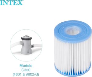 Cartucho de <span class=keywords><strong>Filtro</strong></span> de Repuesto para Piscina <span class=keywords><strong>Intex</strong></span> Easy Set - Tipo <span class=keywords><strong>H</strong></span> (Paquete de 4) Poliéster Modelo 29007E - Product Image 3