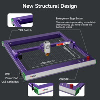 OLM3-LU2-10A 10W édition limitée vert et violet couleur diode machine de gravure haute précision laser acier 380 + couleurs gravure