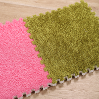Tapis de puzzle en EVA moelleux à emboîtement carré, tapis de sol en EVA moelleux pas cher pour le salon, toucher douillet pour l'hiver