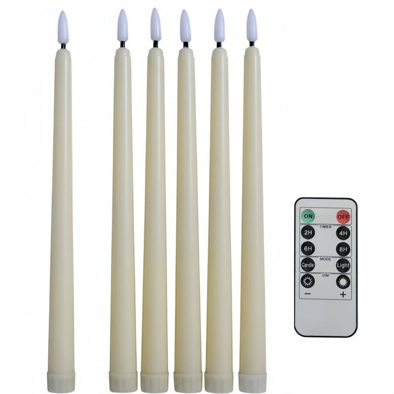 LEDORA Safety Flameless ABS Candles IP44 Waterproof Indoor Outdoor Wedding Christmas Room Decor Battery Operated Rechargeable